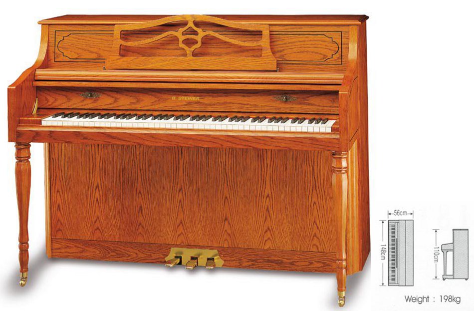 Steiner Pianoforte Verticale BSJ 143 M